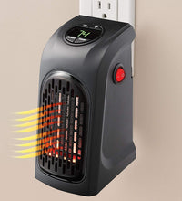 Compact 400W mini plug-in heater for quick room heating.