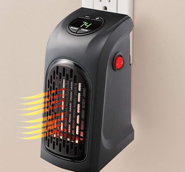 Handy plug-in heater, ideal for spot heating and energy-saving, 400W.