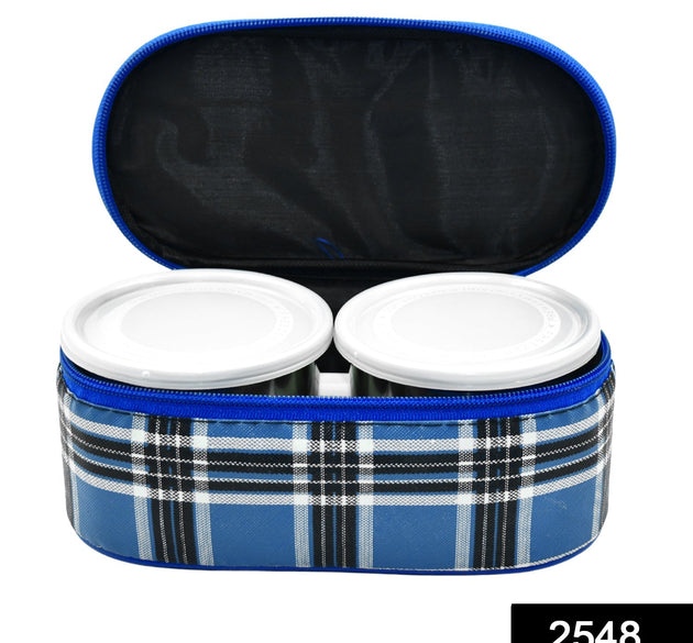 Set of three stainless steel lunch containers