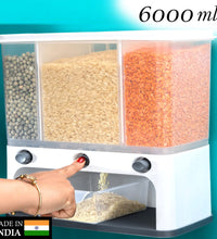 Various views of the cereal dispenser showing its features