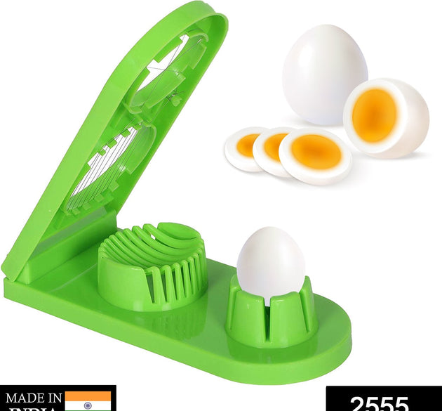 Multi-segment 2-in-1 egg cutter and slicer tool