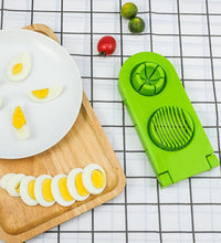 Multi-segment egg cutter/slicer from different angles