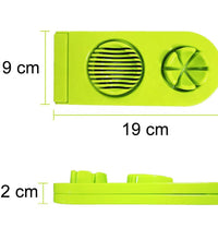 Egg slicer with segmented cutting functionality