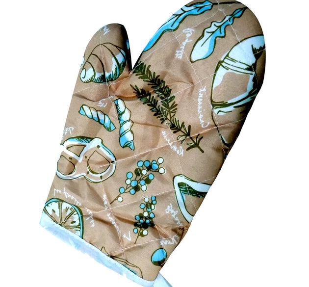 Protective non-slip oven glove for baking and cooking