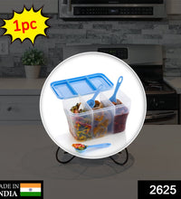 750ml plastic storage container, square shape, great for keeping things tidy.