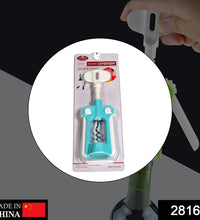 waiter-style corkscrew with ergonomic handle for easy use.