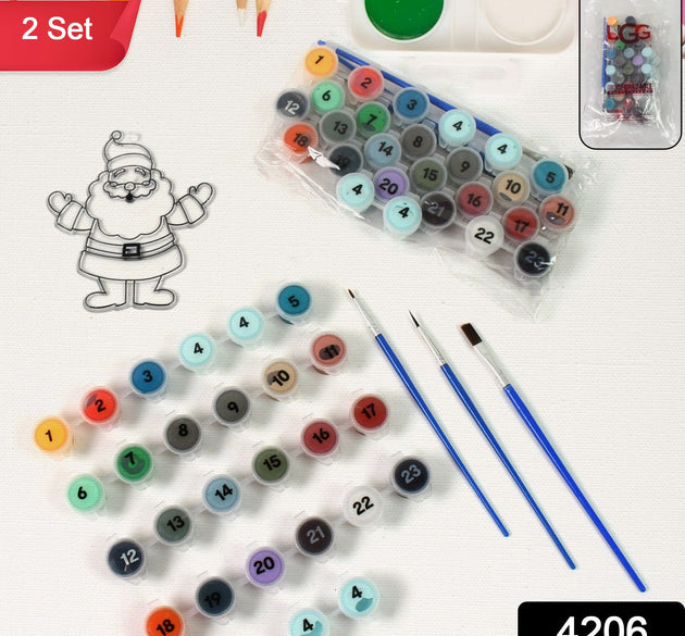 Paint by Number Kits 2 Set 24 Number Color