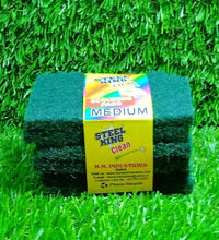 Aqua green scrub sponges, ideal for kitchen and household cleaning.