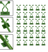 Set of 30 wall clips for plant climbing and poultry purposes.