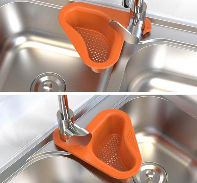 Swan-shaped drain strainer for kitchen sinks