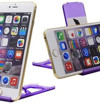 Compact and foldable phone stand for convenient mobile device support.