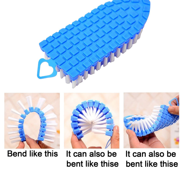 Flexible Plastic Cleaning Brush for Home, Bathroom,