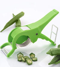 Vegetable cutter with peeler