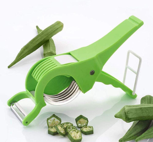 Vegetable cutter with peeler