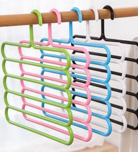 Multipurpose plastic hanger with five layers for clothing