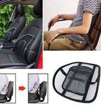 Ergonomic back rest with ventilation support.