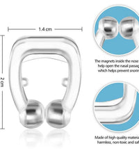 Convenient anti-snoring device with a nose clip design for improving sleep quality.