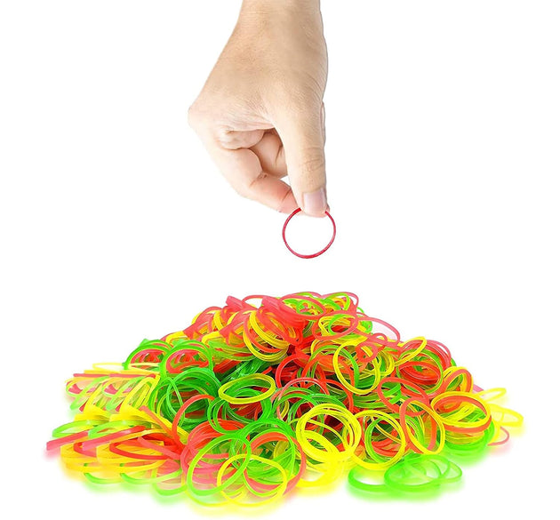 RUBBER BAND FOR OFFICE/HOME AND KITCHEN ACCESSORIES ITEM PRODUCTS, ELASTIC RUBBER BANDS, FLEXIBLE REUSABLE NYLON ELASTIC UNBREAKABLE, FOR STATIONERY, SCHOOL MULTICOLOR (2 Inch 50 GM))