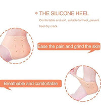 Silicone gel heel repair for cracked and dry skin.