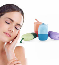 Silicone facial ice roller for skin tightening and glow, reusable