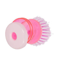 Multi-functional cleaning brush with soap dispenser for dishwashing