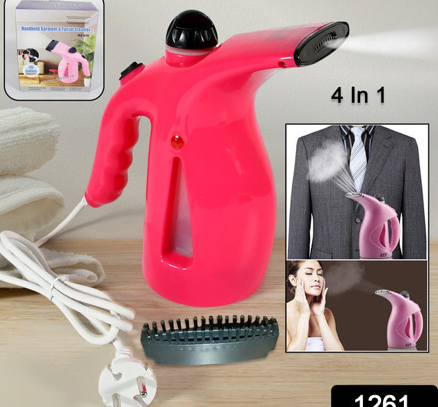 Portable 4 in 1 Handheld Garment Steamer & Facial Steamer Electric Iron Steam Portable Handy Vapor Steamer