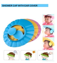 Adjustable shower cap for gentle baby bath time.