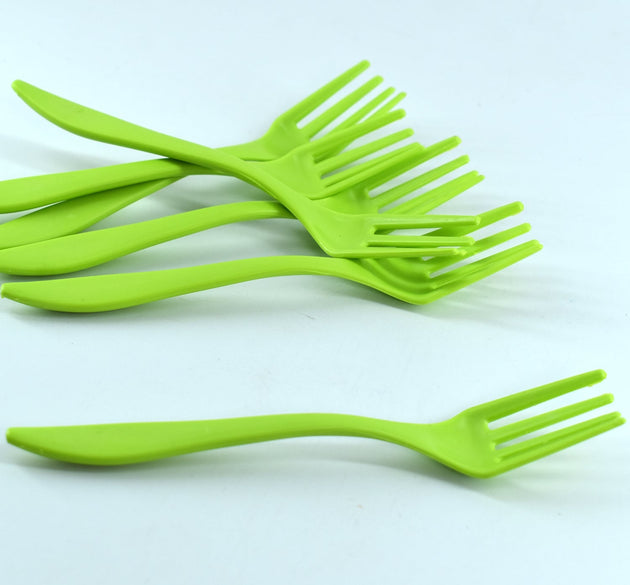 Small plastic serving fork set 6 pieces.