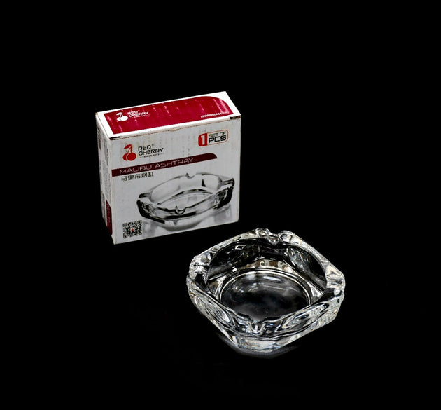 Crystal glass ashtray for home decor