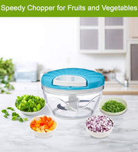 Speedy chopper for efficient vegetable cutting.