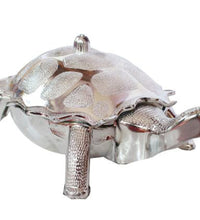 Tortoise-shaped dry fruit box for gifts or storage.