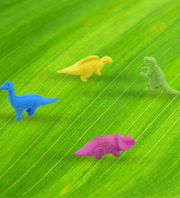 Animal erasers in dinosaur shapes for kids