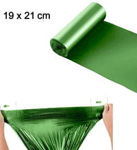 Biodegradable green garbage bags for small waste disposal (19