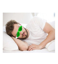 Green cold eye mask with straps