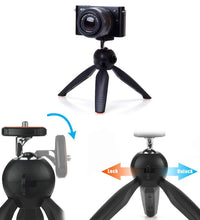 Mini tripod with ball head and adjustable legs