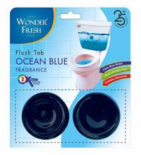 Ocean blue toilet cleaner flush tab, 100 grams