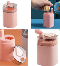 Pop-up toothpick holder