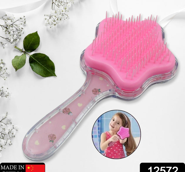 Cartoon Hair Brush Massage Shower Comb Blur Wet Salon Hair Brushes Hair Styling Tools, Glitter Comb, Soft & Smooth Brush, Mermaid Brush For Kids Return Gifts For Kids (1 Pc )