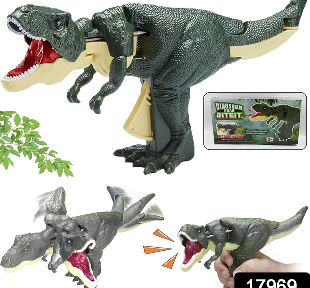 Dinosaur Roaring Toys Trigger, Dinosaurs Toys with Dinosaur Sound Lighting Model Vibrating Head Moving (3 + Years / 1 Pc)