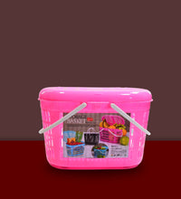 Multipurpose basket for storage or picnic use