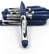 10Pc blue marker and pen set for school and teaching purposes.