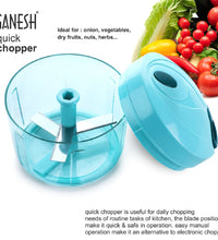 Quick vegetable chopper by Ganesh, 725 ml, shown from various perspectives.