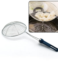 Mesh strainer for frying