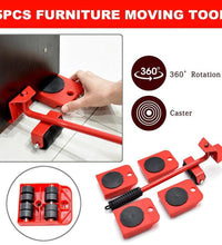 Furniture lifter with rubber grips and lifting pads.