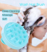 Adjustable shampoo brush for scalp massage, designed to enhance hair washing experience