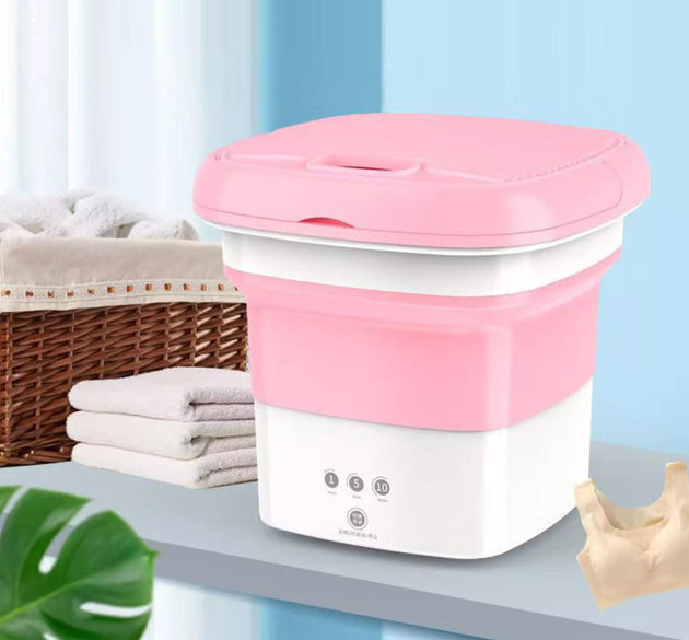 Mini foldable washing machine, compact and portable