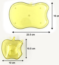 Apple-shaped tray for snacks