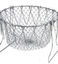 Foldable chef strainer basket