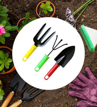 Colorful garden tool set of 3 pieces for easy gardening