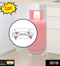 Durable gas cylinder trolley with roller wheels